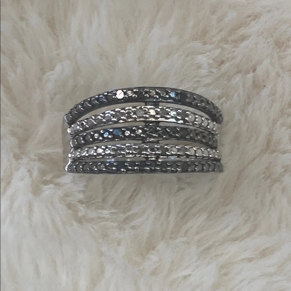 Black & White Diamond Ring